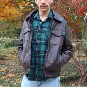 Tommy Hilfiger Genuine Leather Bomber Jacket